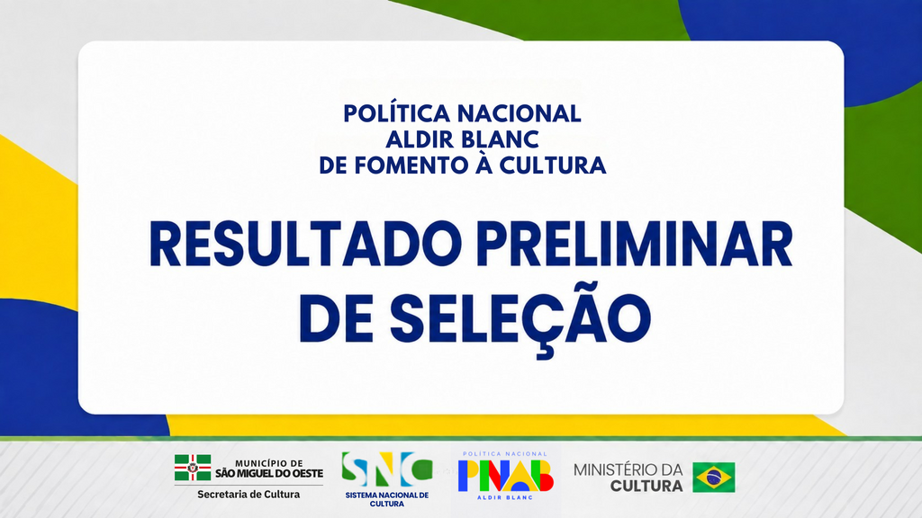 Secretaria divulga resultado preliminar de seleção do Edital de Fomento à Cultura