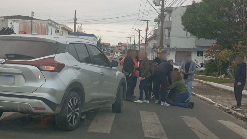 Foto Divulgação - Nem a faixa salvou: idosa é atropelada durante travessia em Imbituba
