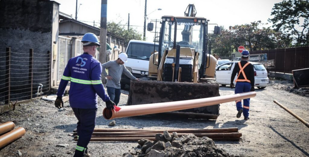Rede de esgoto começa a ser implantada em mais uma região da zona Sul de Joinville