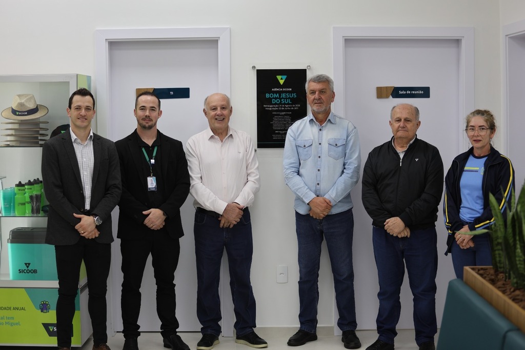 Sicoob São Miguel reinaugura agência em Bom Jesus do Sul