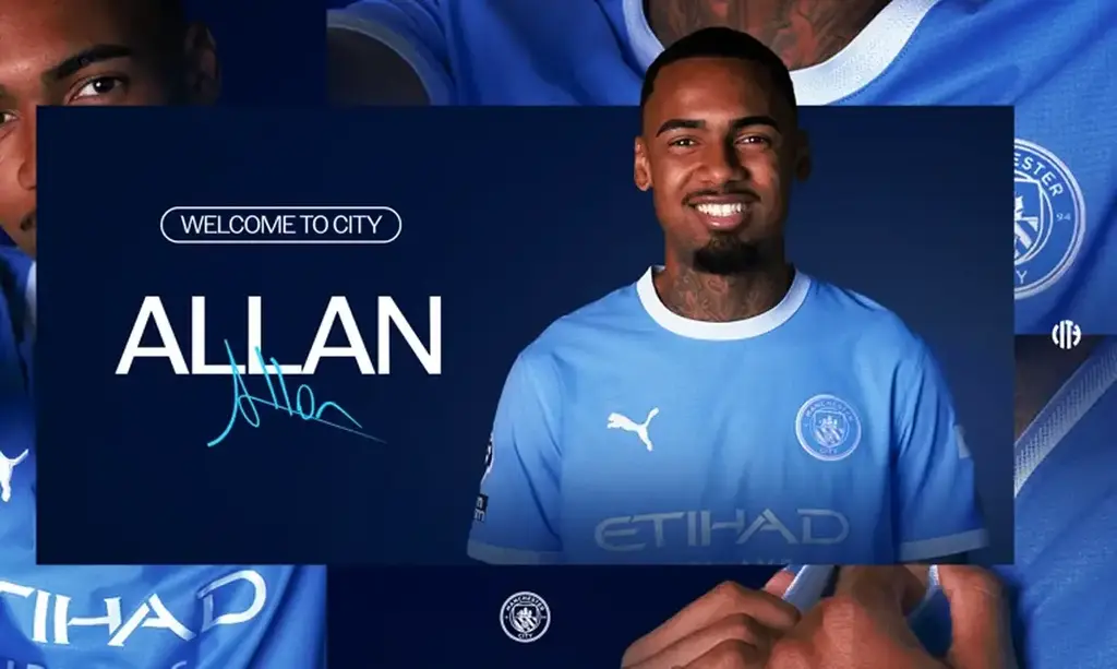 Manchester City confirma contratação do atacante Allan, do Palmeiras