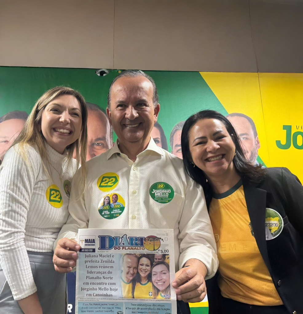 Jorginho Mello declara apoio a Juliana Maciel para deputada estadual do Planalto Norte e diz que precisa dela na Assembleia de SC
