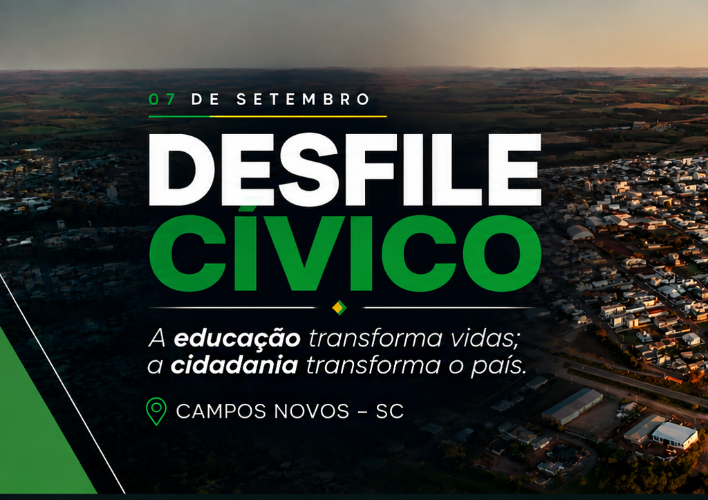 Desfile de 7 de Setembro reunirá 56 instituições em Campos Novos