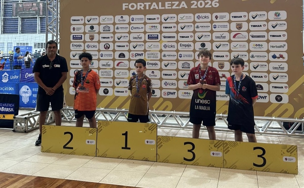 Mampituba conquista cinco medalhas na Copa Brasil de Tênis de Mesa