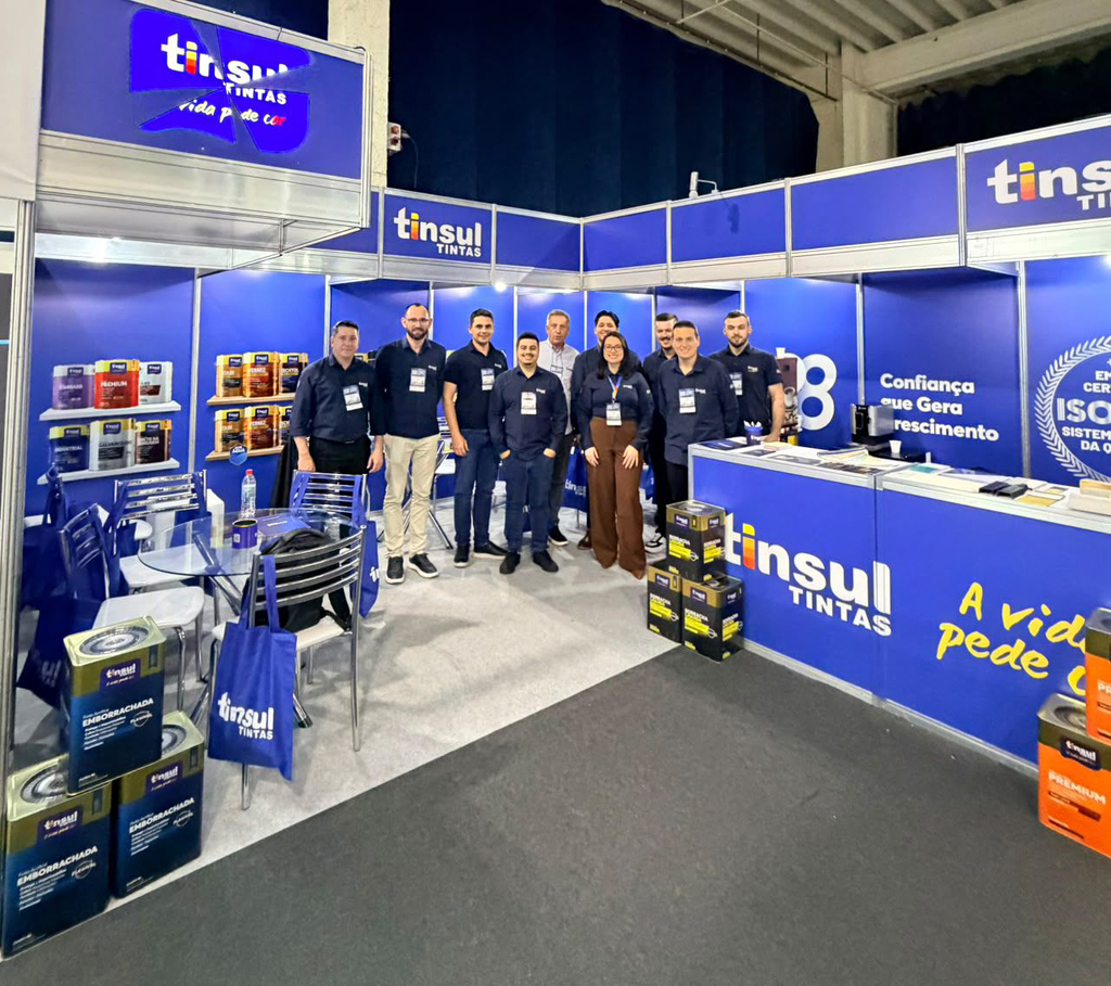 Tinsul Tintas participa da Expomatcon 2026 e fortalece conexões com o mercado da construção