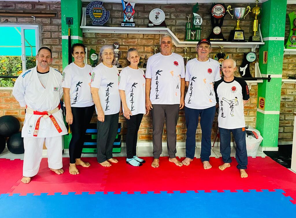 Projeto Karatê Mais de 53 anos está sendo sucesso em Capinzal