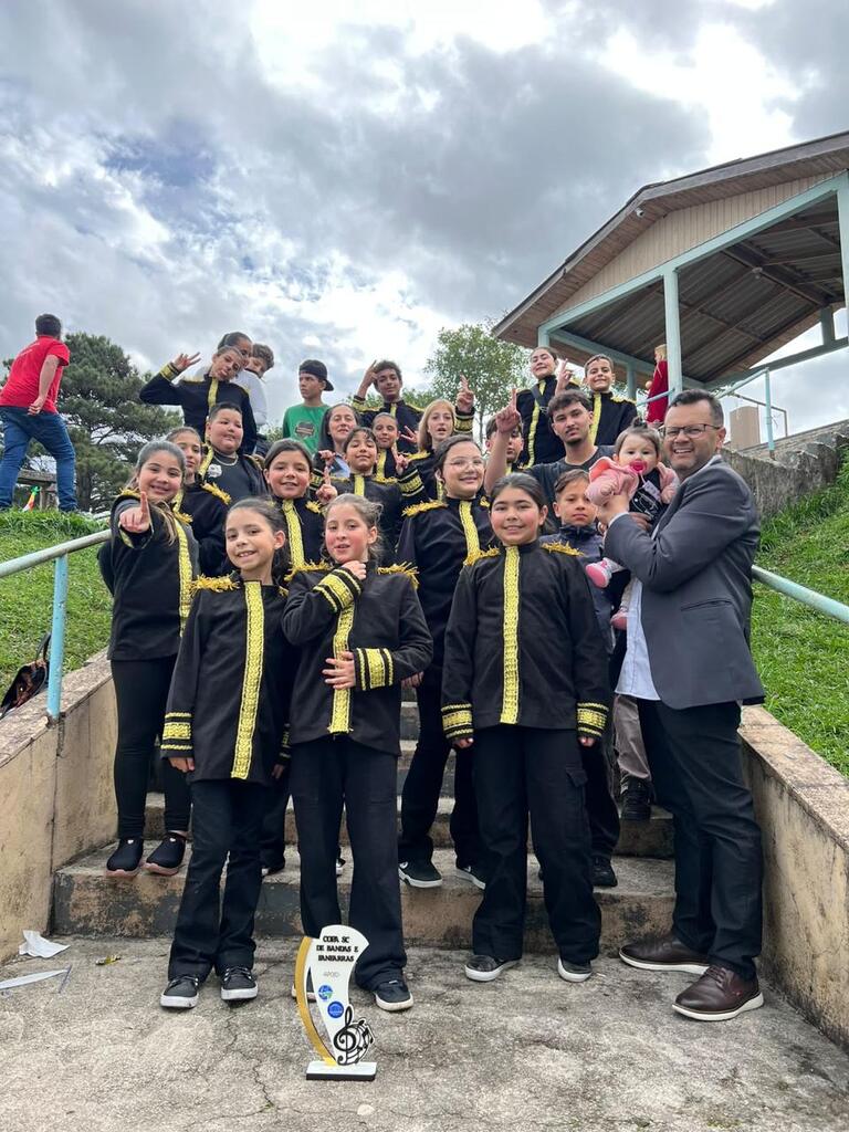 Fanfarra de Palmeira conquista quatro títulos na Copa Santa Catarina de Bandas e Fanfarras