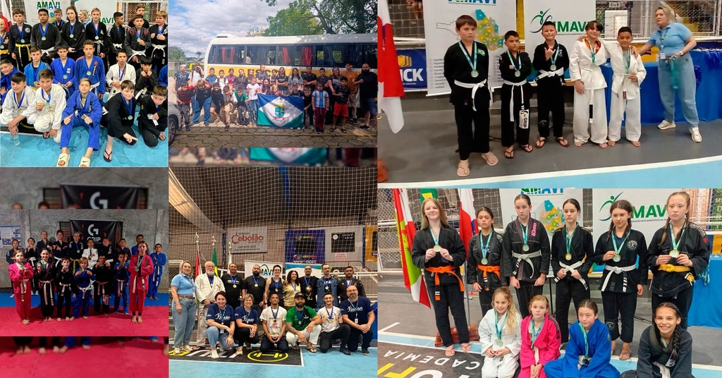 25 atletas de Rio do Campo representam município em Festival de Jiu-Jitsu da AMAVI