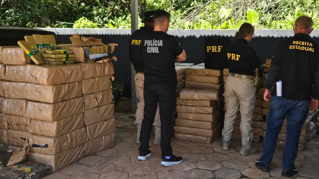 Carga de repolhos escondia mais de 2,4 toneladas de maconha em caminhão abordado em SC
