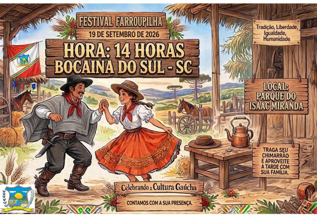 Festival Farroupilha será realizado no dia 19 de setembro em Bocaina do Sul