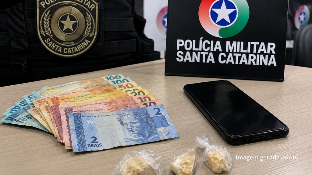 Adolescente de 17 anos é apreendido com crack durante abordagem em Laguna