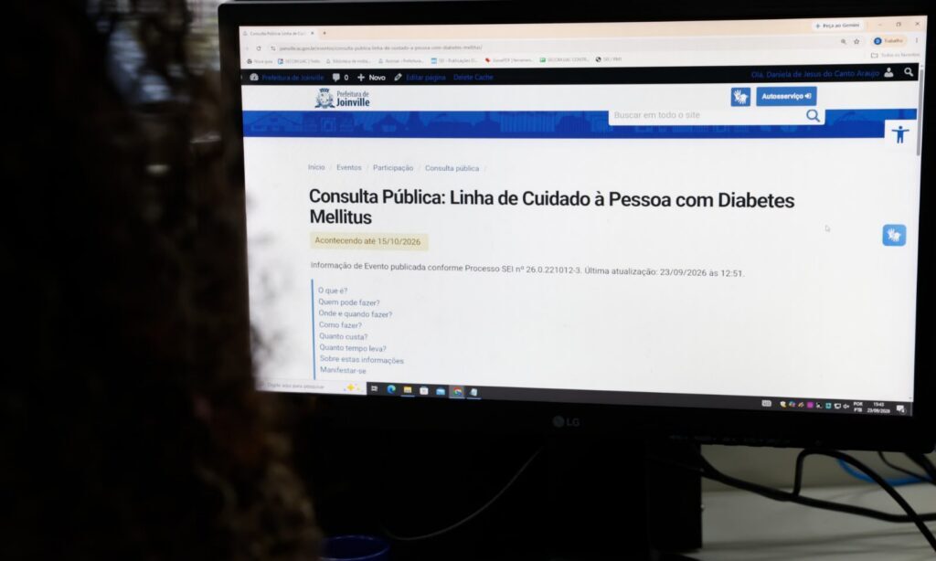 Joinville abre consulta pública para atualizar Linha de Cuidado à Pessoa com Diabetes