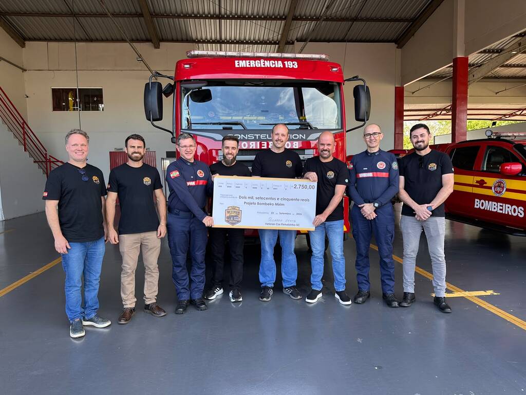 Veteran Car destina mais de R$ 20 mil a entidades de Pinhalzinho