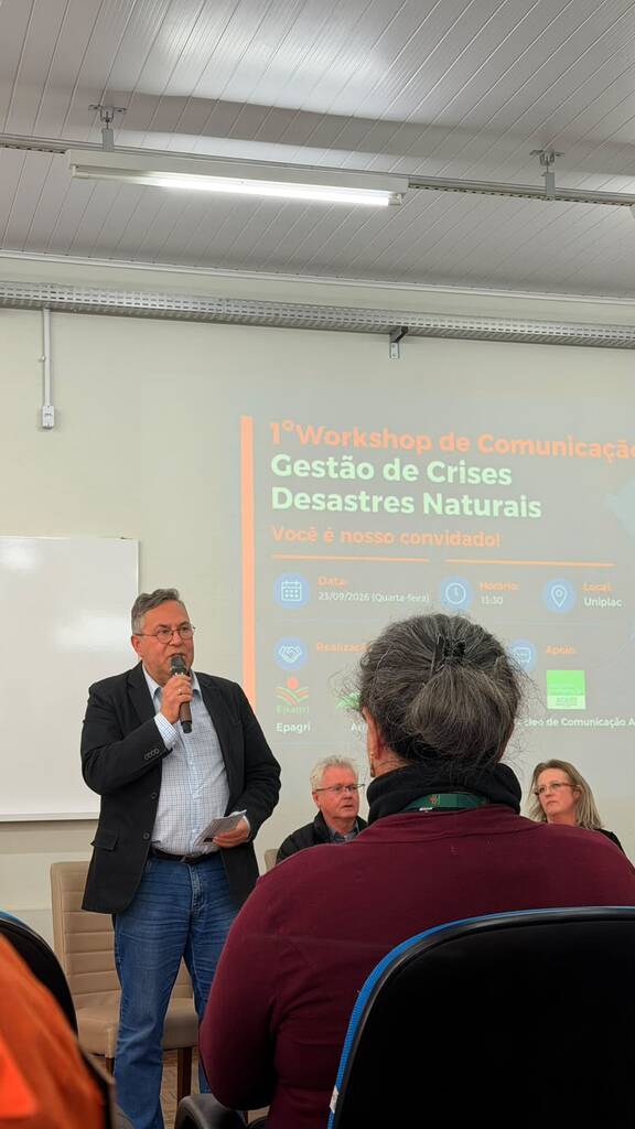 Capão Alto participa de workshop sobre comunicação e gestão de crises em desastres naturais