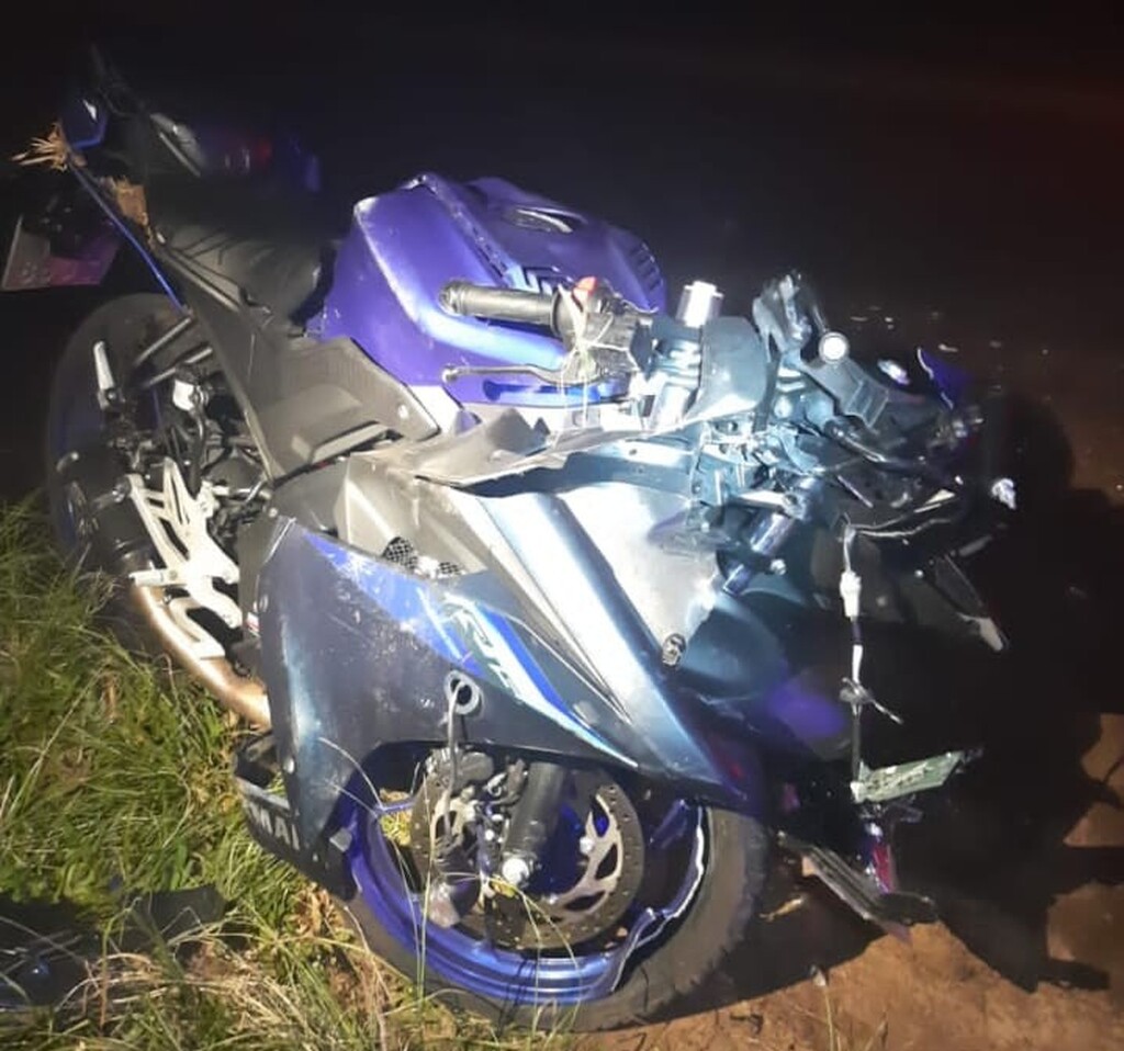 MOTOCICLISTA FICA GRAVEMENTE FERIDO APÓS COLISÃO COM CARRO QUE FUGIU DO LOCAL EM TORRES