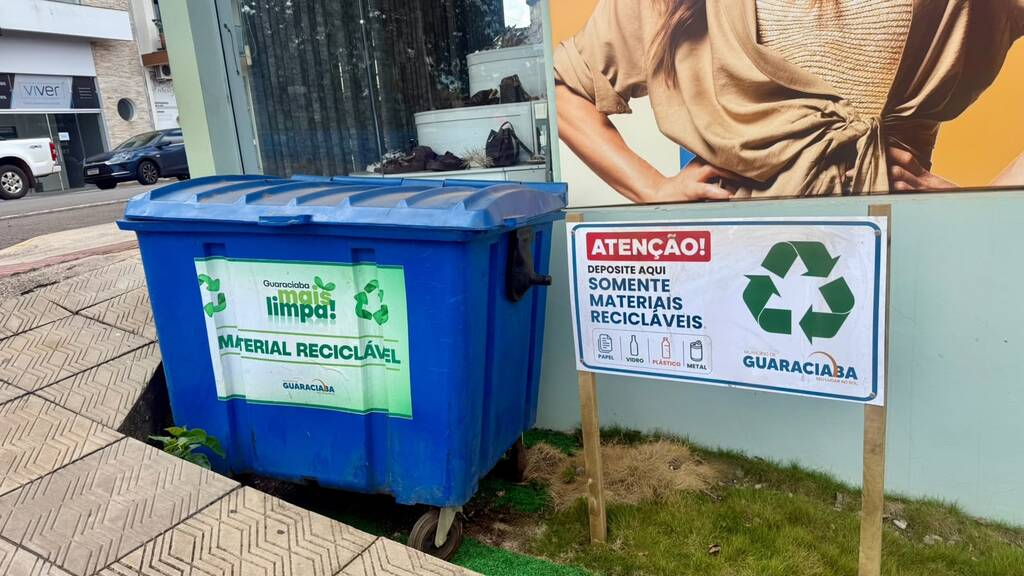 Guaraciaba conta com novos pontos para descarte de materiais recicláveis