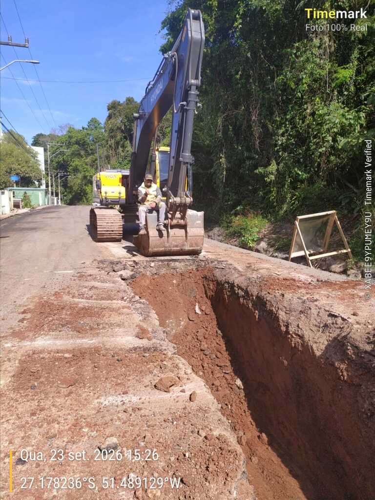 Obra da Rua Santa Catarina deve solucionar problema crônico quanto a drenagem pluvial