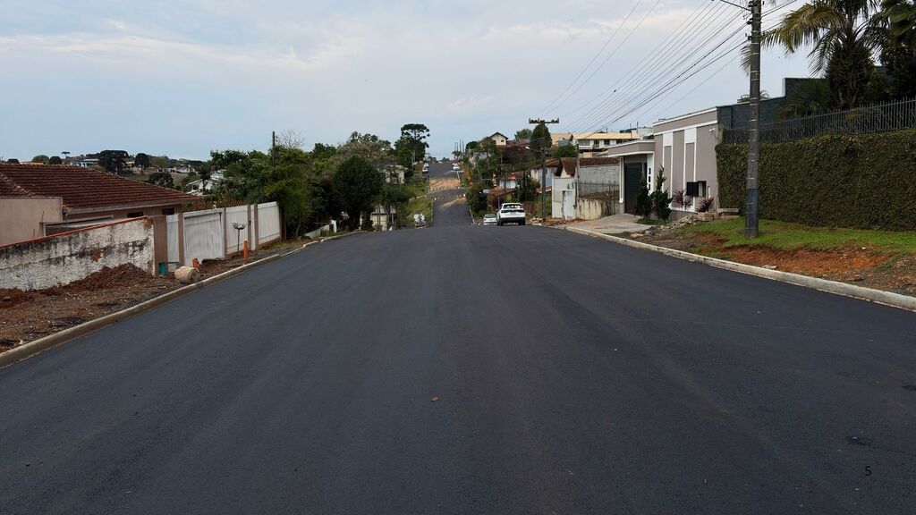 Obras de pavimentação seguem em andamento em Canoinhas