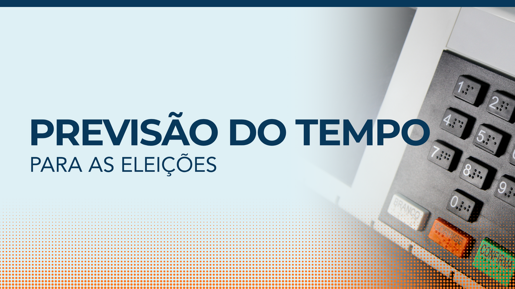 Domingo de eleições será de tempo instável em Santa Catarina