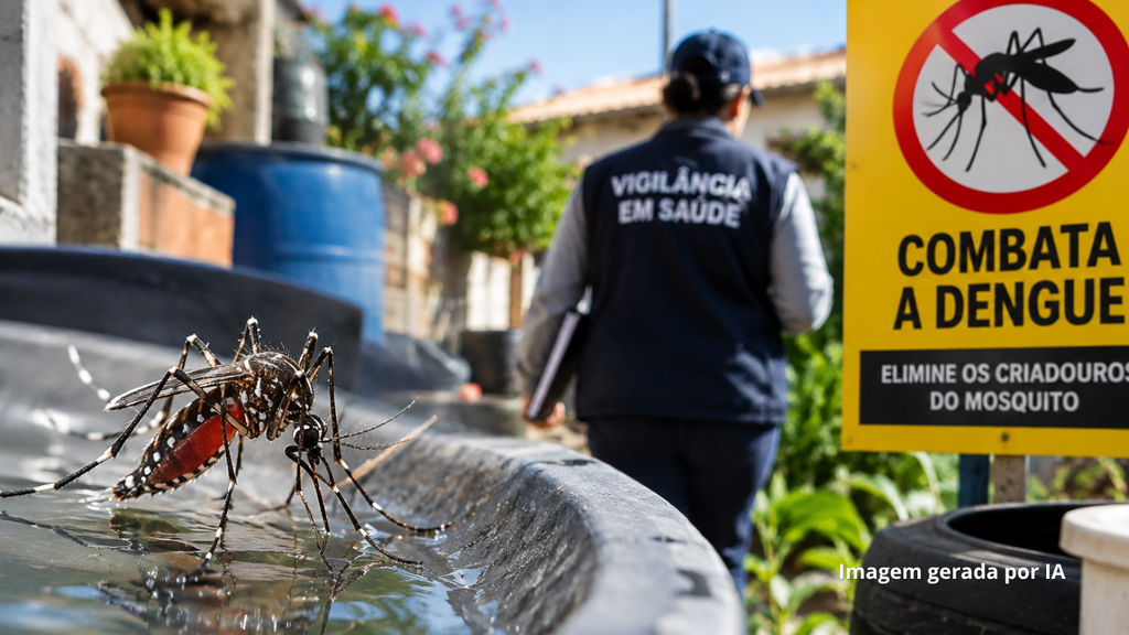 Alerta máximo 709 focos de dengue e 14 casos confirmados em cidade de SC