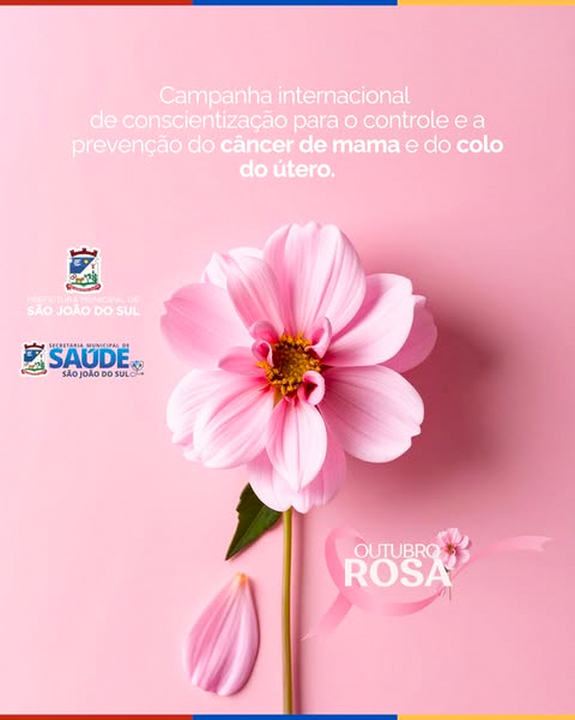 SECRETARIA DE SAÚDE DE  SÃO JOÃO DO SUL PROMOVE  PROGRAMAÇÃO ESPECIAL DA CAMPANHA OUTUBRO ROSA
