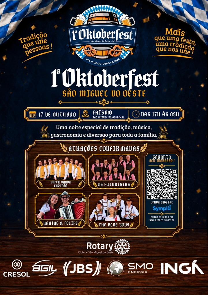 Primeira edição da Oktoberfest de São Miguel do Oeste será sábado