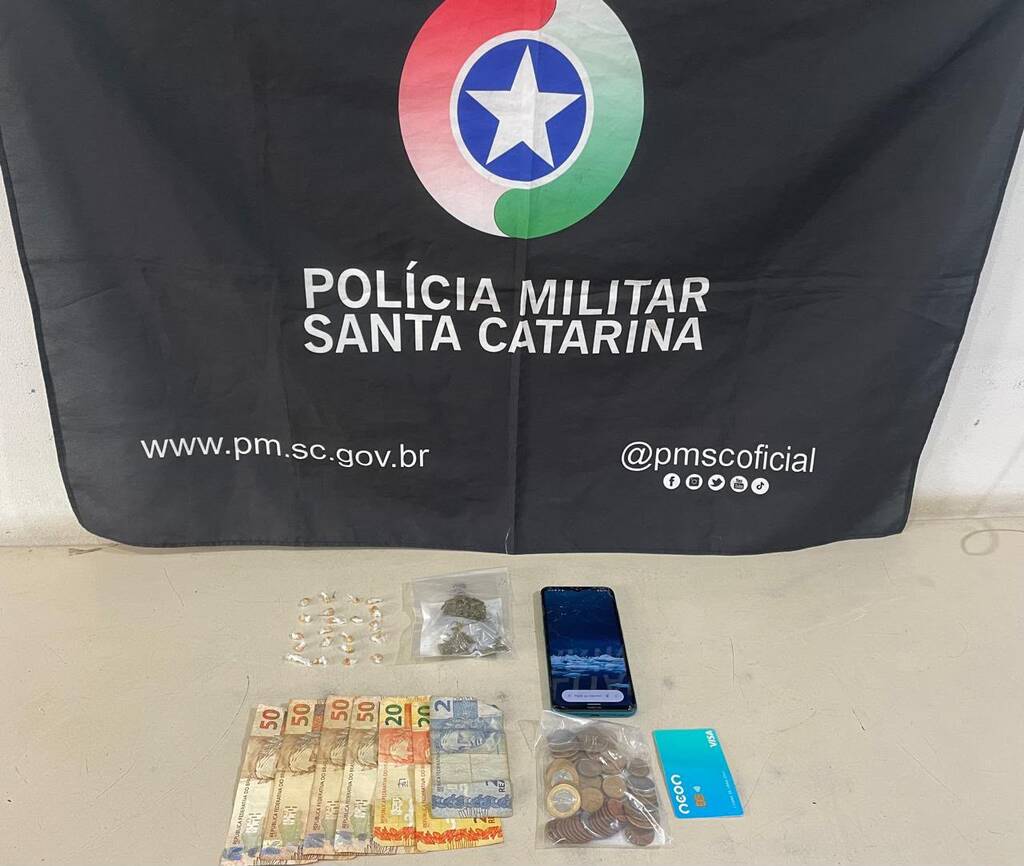 HOMEM É PRESO POR TRÁFICO DE DROGAS APÓS FUGA DA POLÍCIA EM SANTA ROSA DO SUL