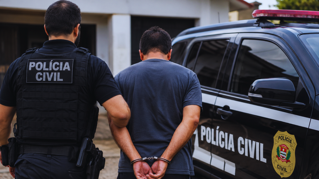Foto Gerada Por IA - Investigação localiza em Imbituba homem procurado por crime com morte