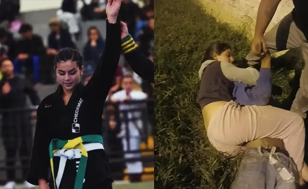 Menina de 14 anos usa jiu-jitsu e imobiliza homem que invadiu a casa da família e deu soco na mãe em Lages