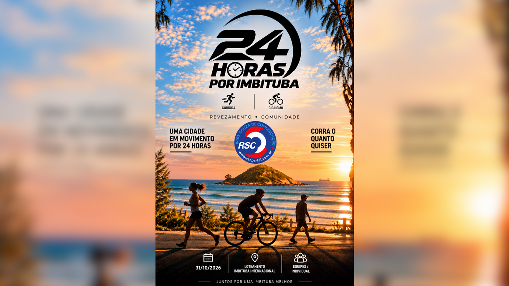 Imbituba terá 24 horas de corrida e ciclismo em desafio que promete movimentar a cidade