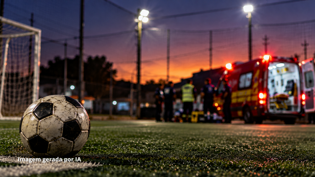 Homem de 43 anos passa mal durante partida de futebol e morre em Imbituba