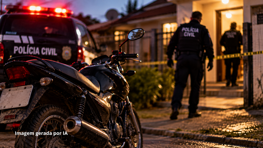 Homem confessa ter esfaqueado corretor de imóveis e é preso após fugir com moto da vítima em SC