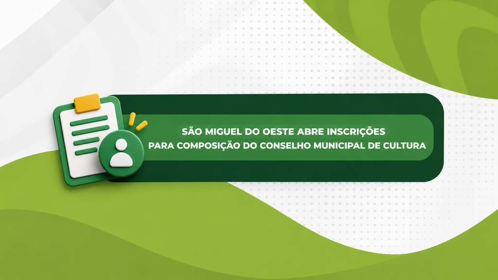 Iniciam as inscrições para composição do Conselho Municipal de Cultura