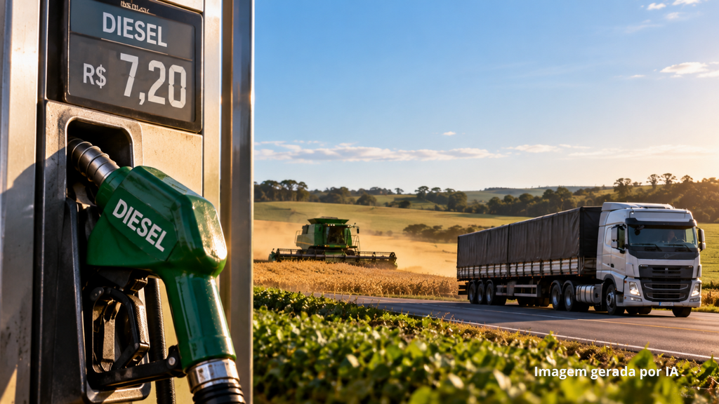 Alta do diesel preocupa o agronegócio e pode pesar no bolso dos brasileiros