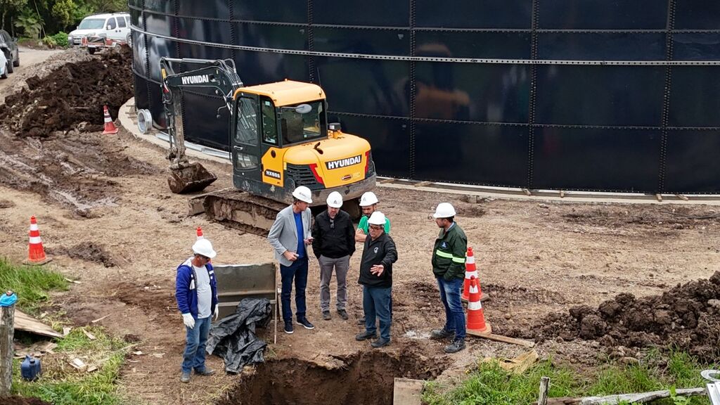 CASAN avança em obras da Estação de Tratamento de Água em Otacílio Costa