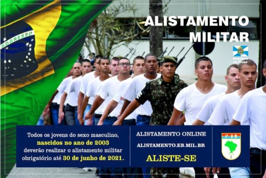 Alistamento Militar 2021: Prazo prorrogado