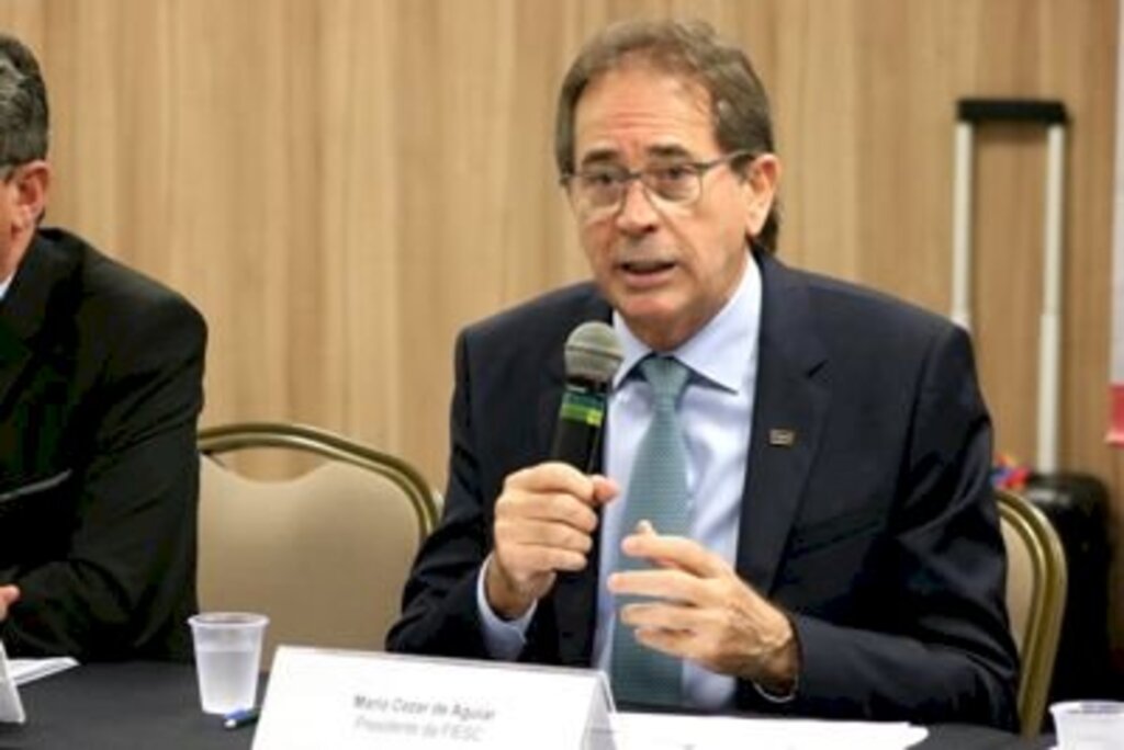 Foto: Adjori - Mario Aguiar, presidente Fiesc