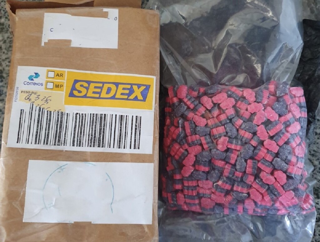 Imagem divulgação Polícia Federal - Polícia Federal reprime o tráfico de ecstasy via correios