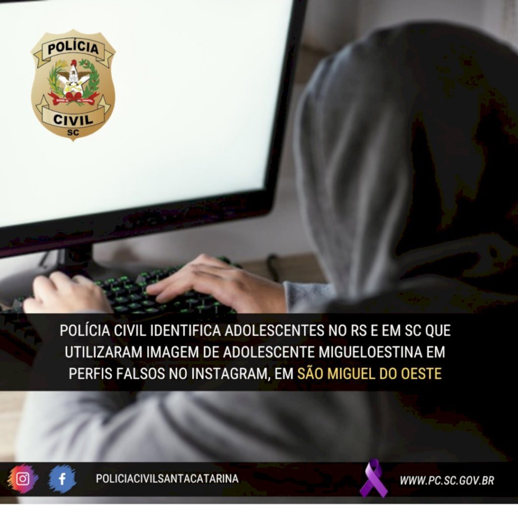 Identificados jovens que criaram perfil falso