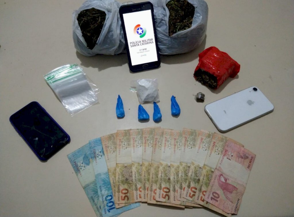 Dois suspeitos de tráfico de droga são presos