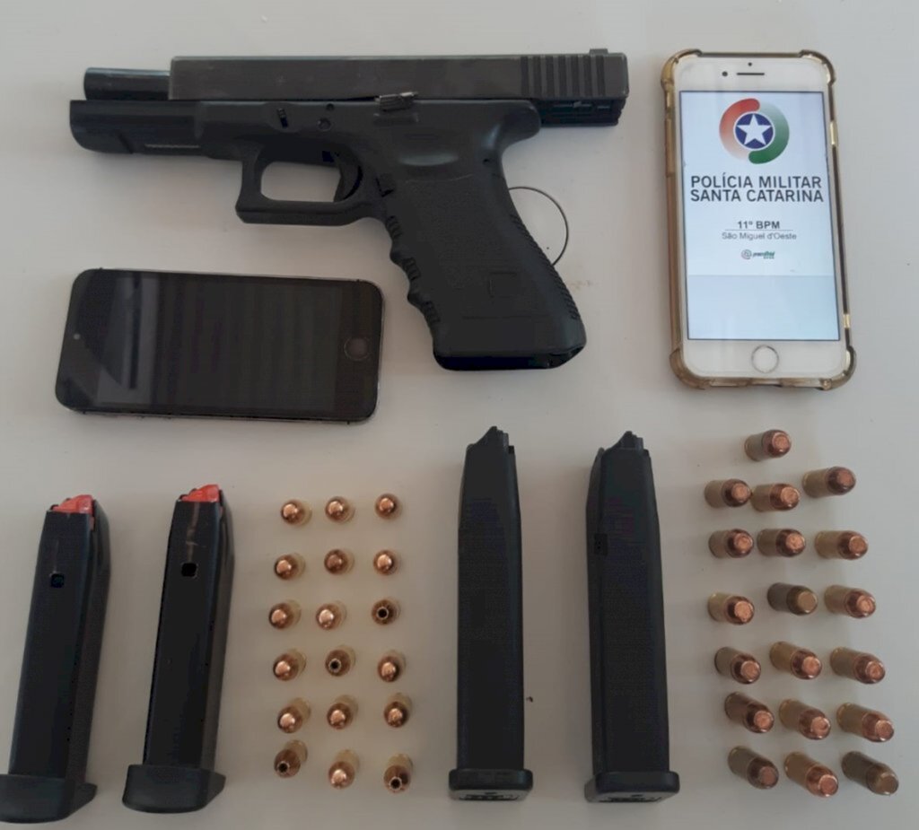 Polícia apreende arma de fogo em Descanso