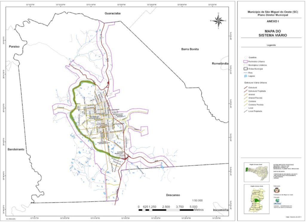 Mapa Sistema Viário / SMOeste - 