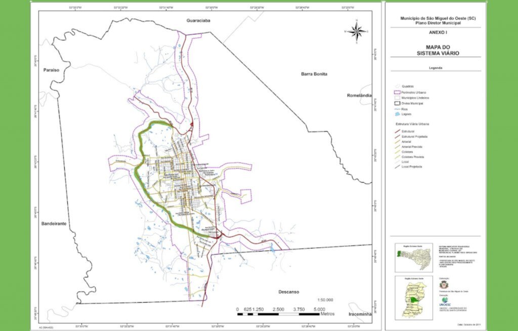Mapa Sistema Viário / SMOeste - 