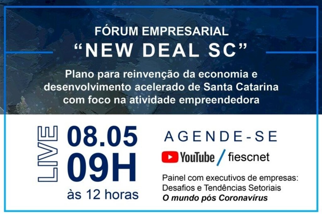 FIESC discutirá New Deal para SC pós-coronavírus
