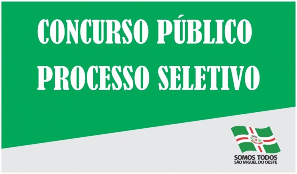 Município abre Concurso Público e Processo Seletivo