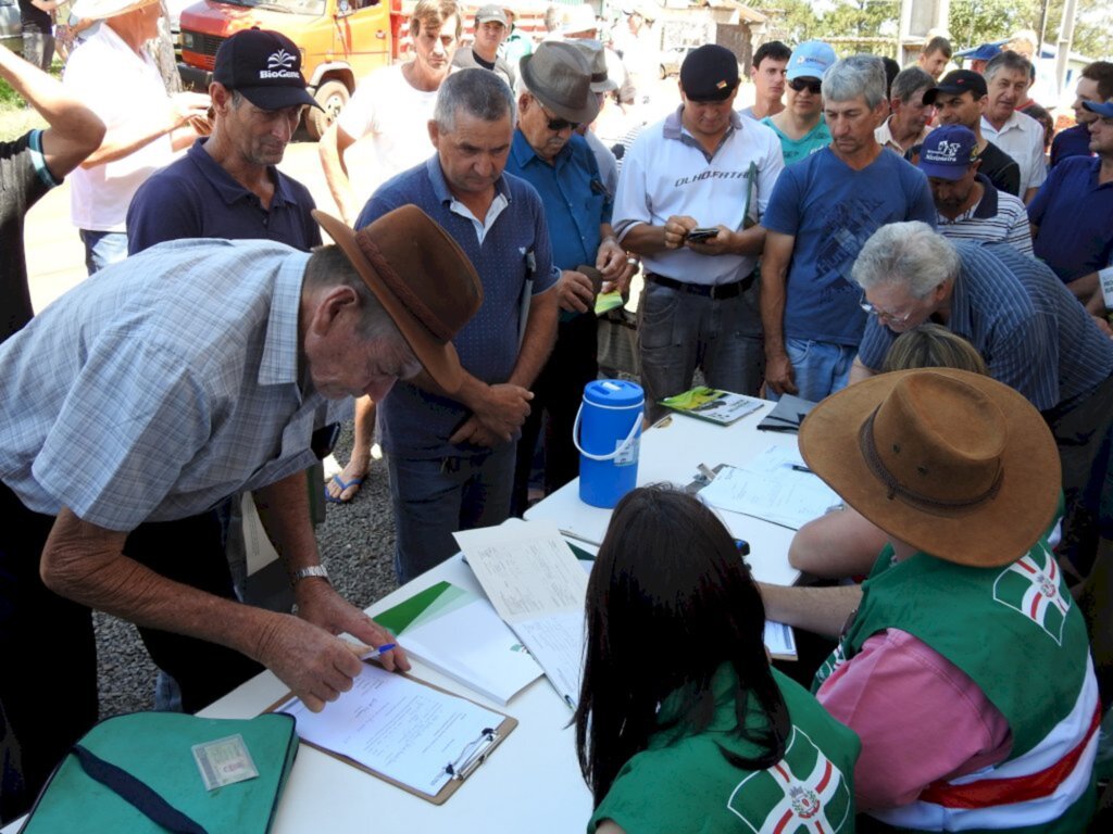 Agricultores recebem lâmpadas