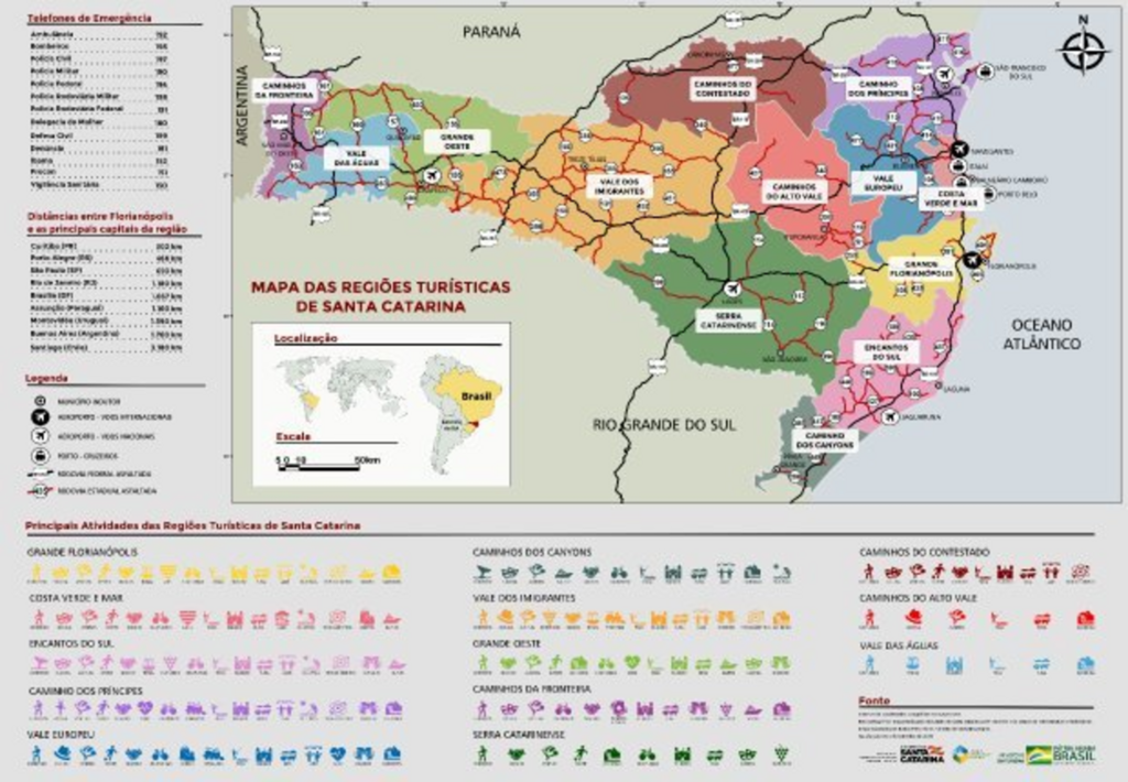 Santur atualiza Mapa do Turismo do Estado