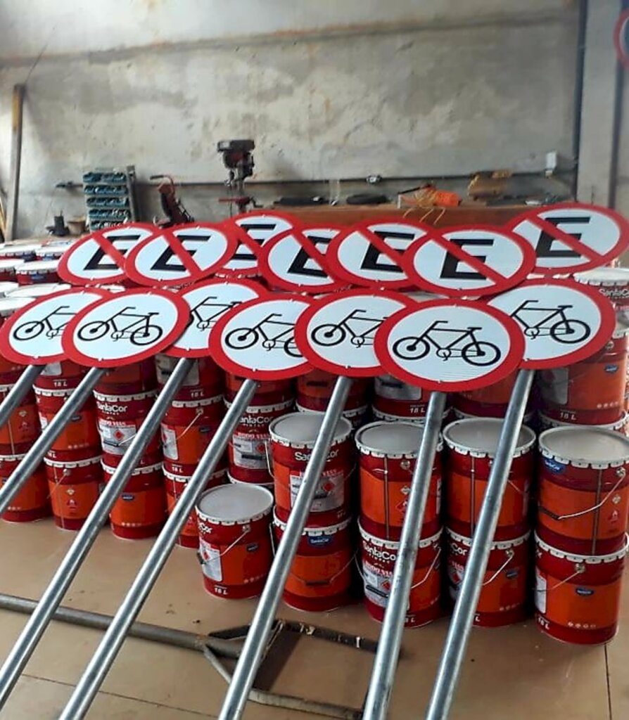 Ciclofaixa está em fase de  implantação