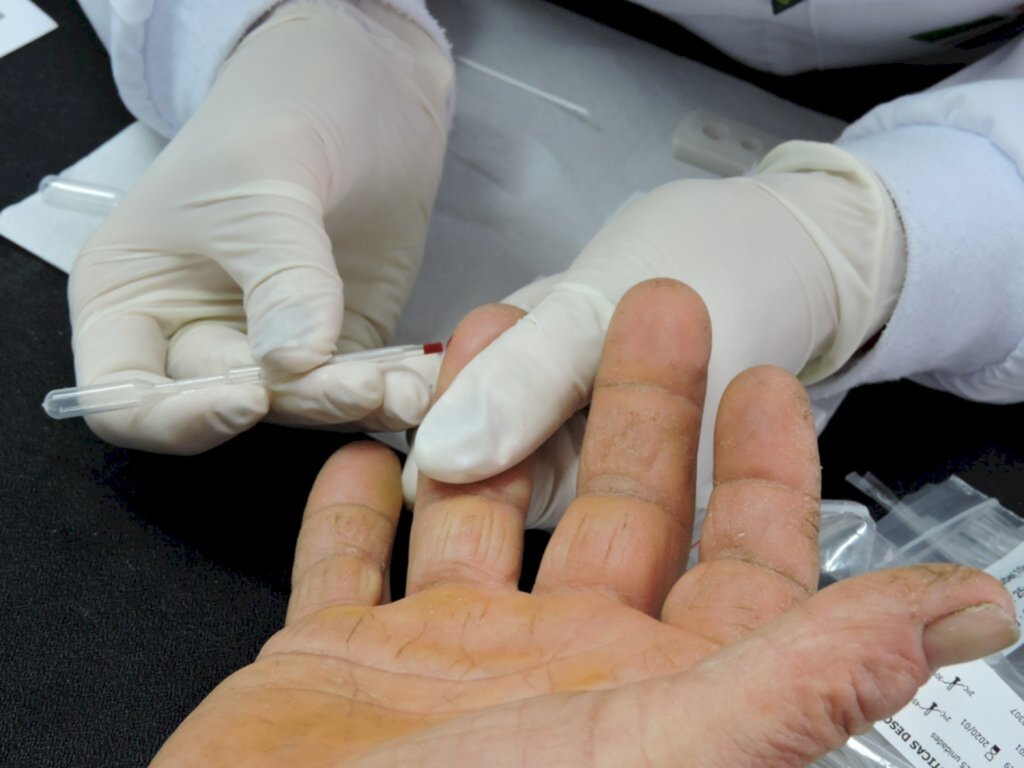 Saúde realiza testagem rápida e palestra