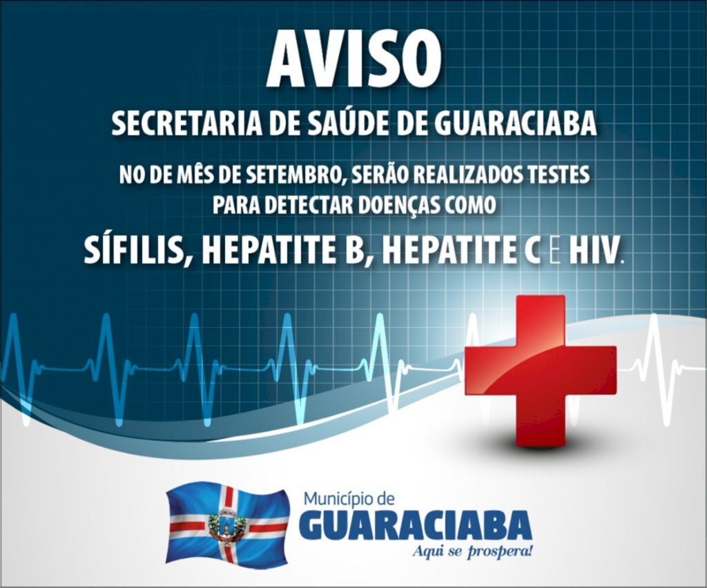 Cronograma de Testes Rápidos inicia hoje